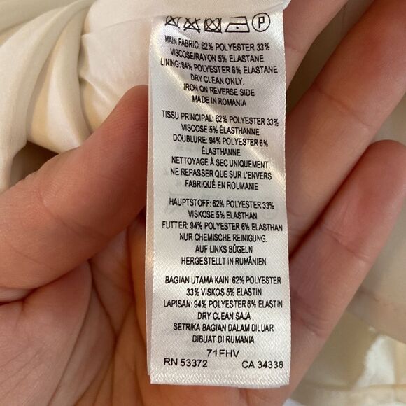 French‎ Connection White Minidress - Size 6 - Picture 8 of 8